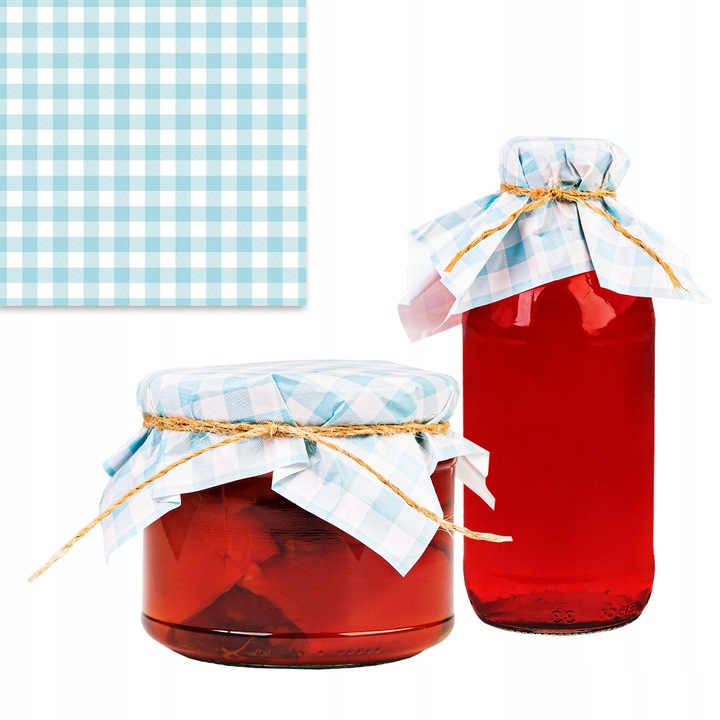 10x Capace albastre pentru borcane mici, borcane