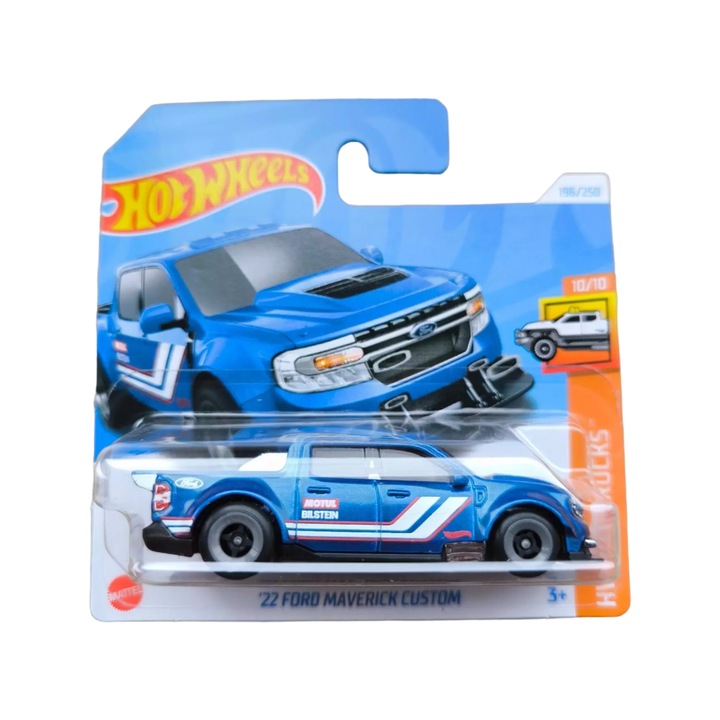 Hot Wheels '22 Ford Maverick Custom autó, kék, 1:64 - 2024-es modell
