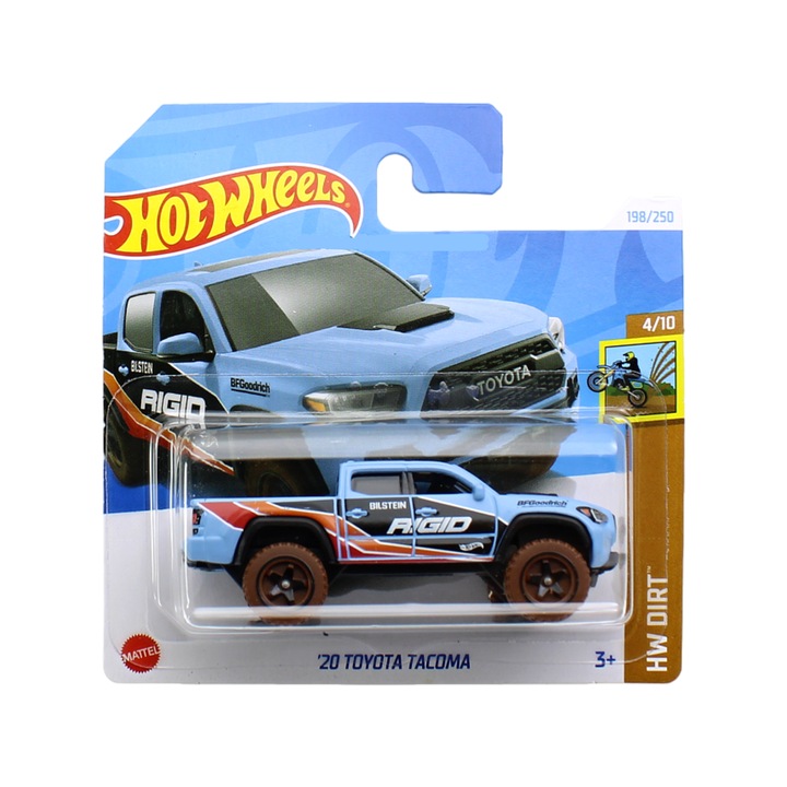 Masinuta Hot Wheels '20 Toyota Tacoma, albastru, 1:64 - model 2024