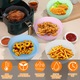 Recipient pentru Air Fryer din silicon, cuptor cu microunde, friteuza, 13x13x5 cm, rezistent la caldura 220°C