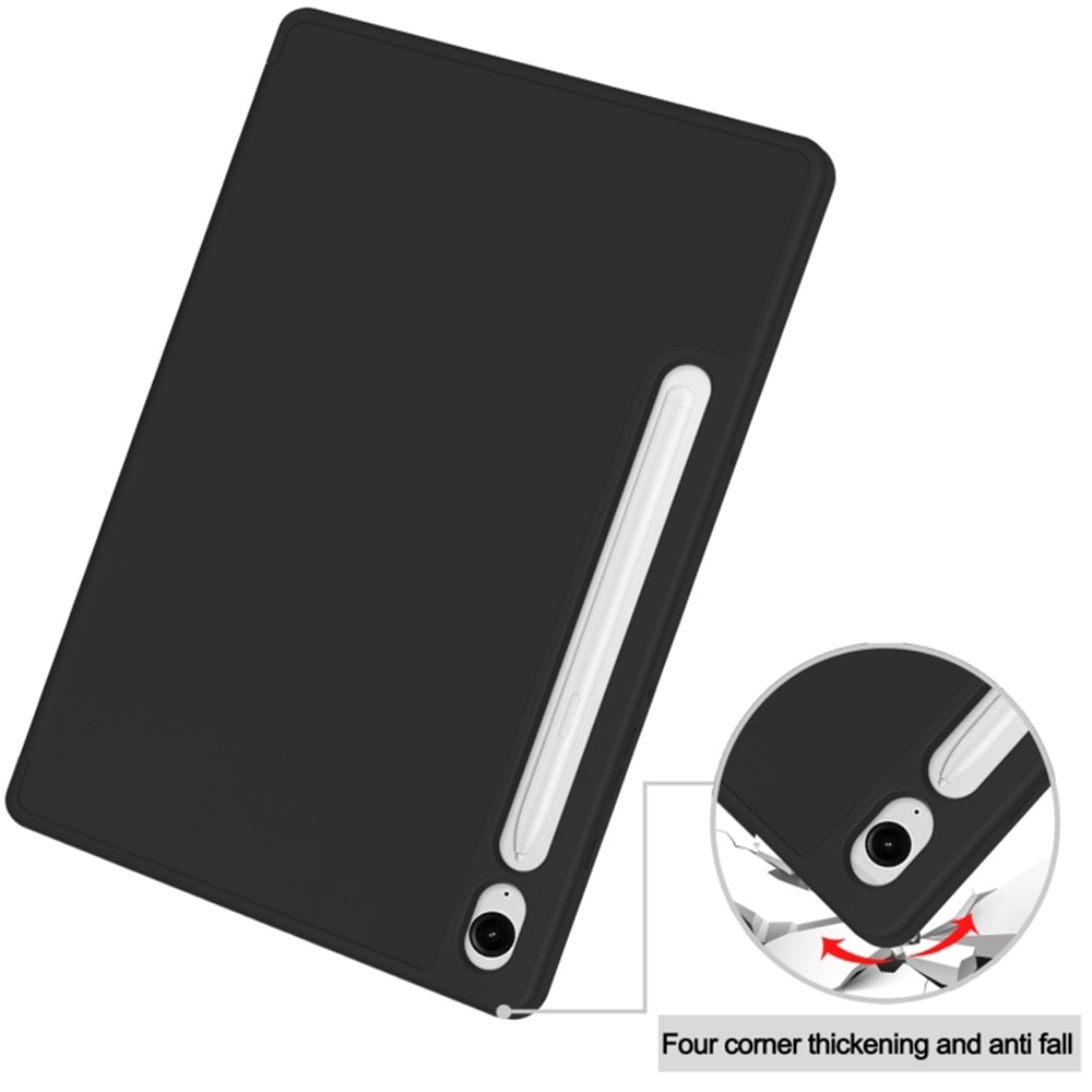 Husa pentru Samsung Galaxy Tab S9 / S9 FE usoara si subtire cu functie wake-up/sleep si compartiment pentru stylus tip stand - albastru