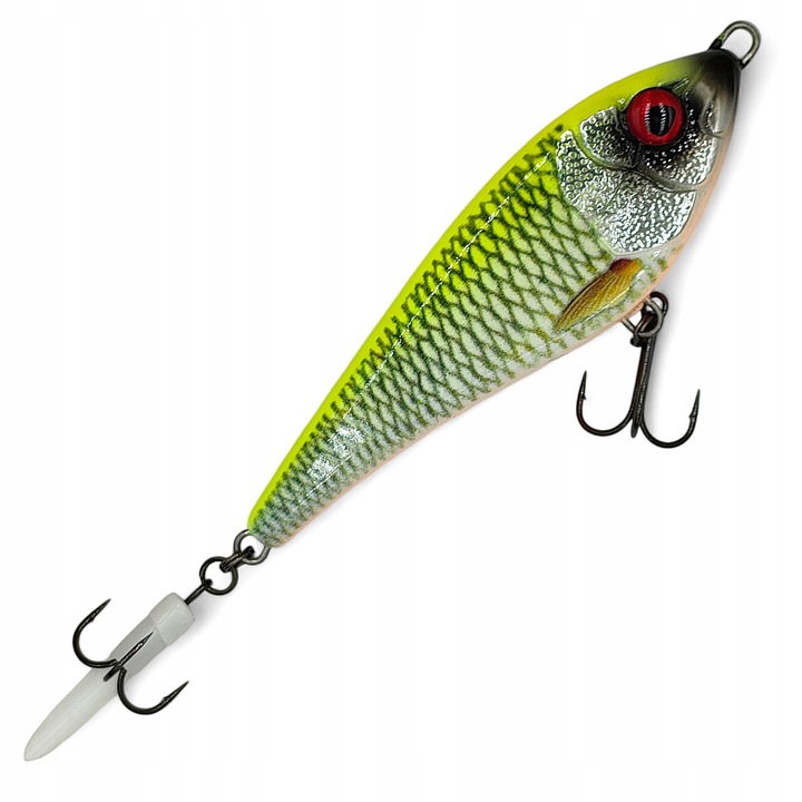 Momeli artificiale Savage Gear Deviator Swim 10,5cm/35g, LEMON ROACH, actiune lenta, constructie rezistenta