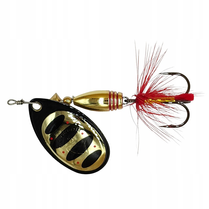 Filator Savage Gear Rotex, culoare Gold, dimensiune 5-14gr, pentru stiuca