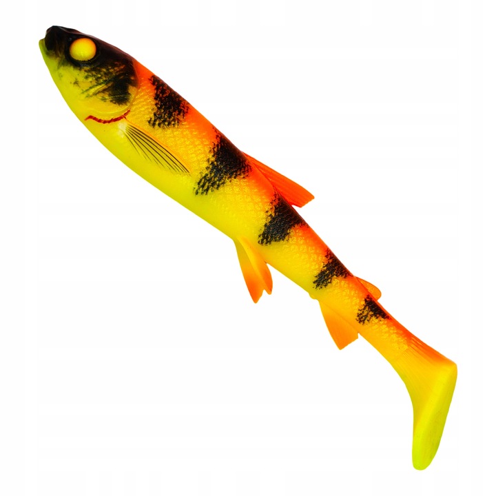 Savage Gear 3D Whitefish Shad 20cm 62g Golden Ambulance gumihal, puha szemekkel, granulátummal a farokban