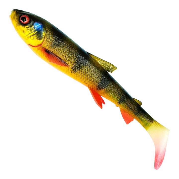 Guma 3D Whitefish Shad Savage Gear 20cm 62g, culoare Perch, pentru salau