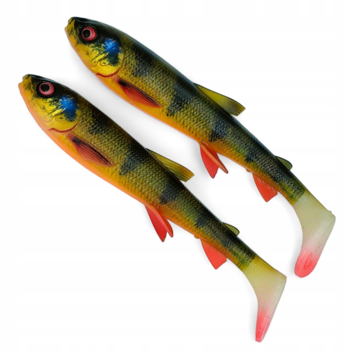 Gum 3D Whitefish Shad Savage Gear 17,5cm, 42g, Sügér színű, 2 db-os készlet