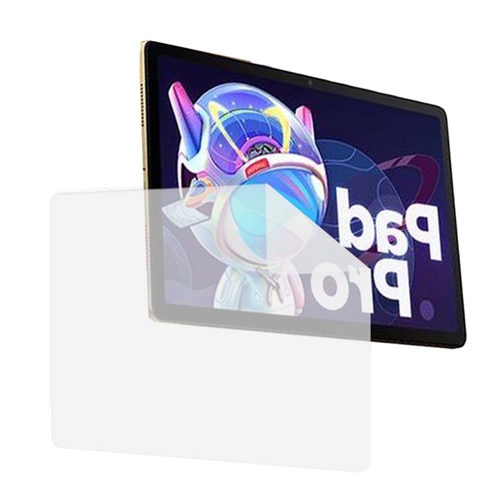 Folie Silicon High Definition pentru Lenovo Pad Pro 2022, COMANDO TAB PROTECT, Anti-Soc, Rezistenta la zgarieturi, Ultra-subtire, Strat Oleofobic, Sensibilitate ridicata, Aplicare usoara, Transparent