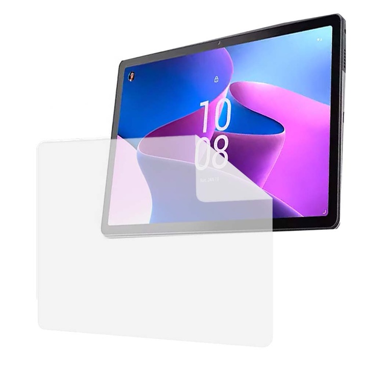 Folie Silicon High Definition pentru Lenovo Tab M10 Plus / Tab M10 + (3rd Gen), COMANDO TAB PROTECT, Anti-Soc, Rezistenta la zgarieturi, Ultra-subtire, Strat Oleofobic, Sensibilitate ridicata, Aplicare usoara, Transparent