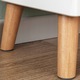 Biblioteca in picioare, dulap, alb, pentru carti, 5 rafturi, stil scandinav inalt, 180x50x30 cm Rebiko