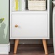 Biblioteca in picioare, dulap, alb, pentru carti, 5 rafturi, stil scandinav inalt, 180x50x30 cm Rebiko