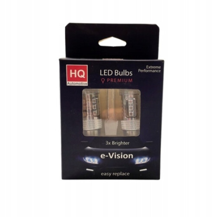 2 db Irányjelző izzók LED HQ -1074, P21W, CanBus, Sárga
