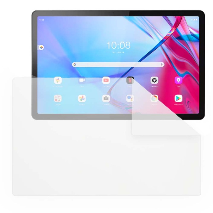 Folie Silicon High Definition pentru Lenovo Tab P11 5G, COMANDO TAB PROTECT, Anti-Soc, Rezistenta la zgarieturi, Ultra-subtire, Strat Oleofobic, Sensibilitate ridicata, Aplicare usoara, Transparent