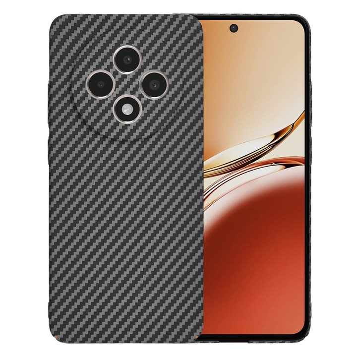Oppo Reno12 F 4G / Reno12 F 5G / Reno12 FS tok - Techsuit Carbonite FiberShell - fekete