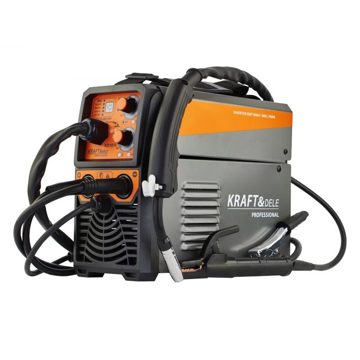 Апарат за заваряване MIG / MAG / MMA / FLUX, 200 A, Kraft&Dele KD1876