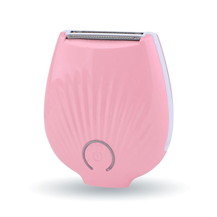 Aparat de ras electric femei, 3 lame, impermeabil, USB, alb, compact
