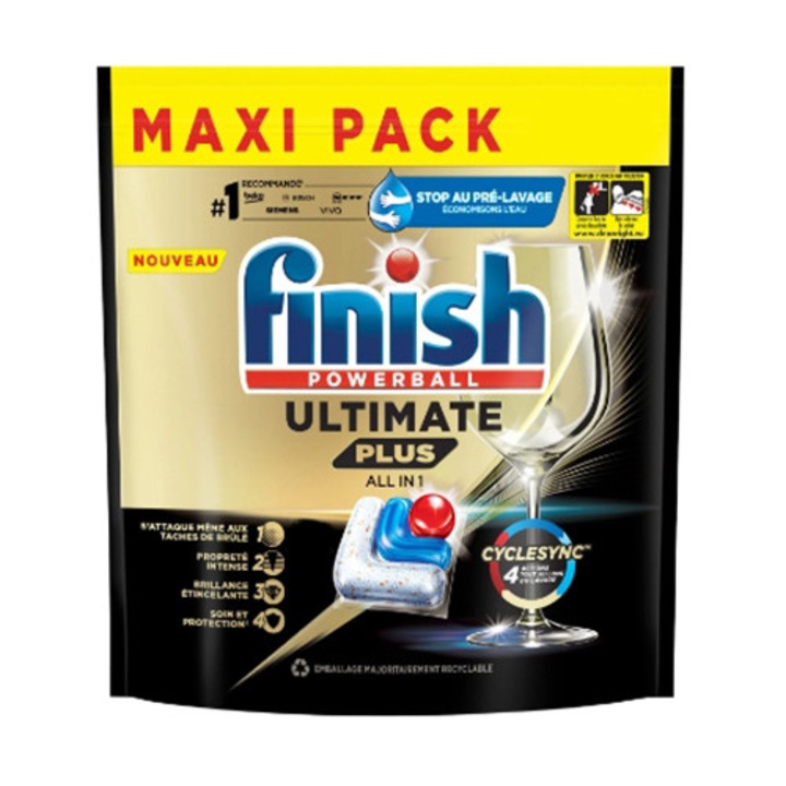 Капсули за съдомиялна Finish Ultimate plus, 30 таблетки