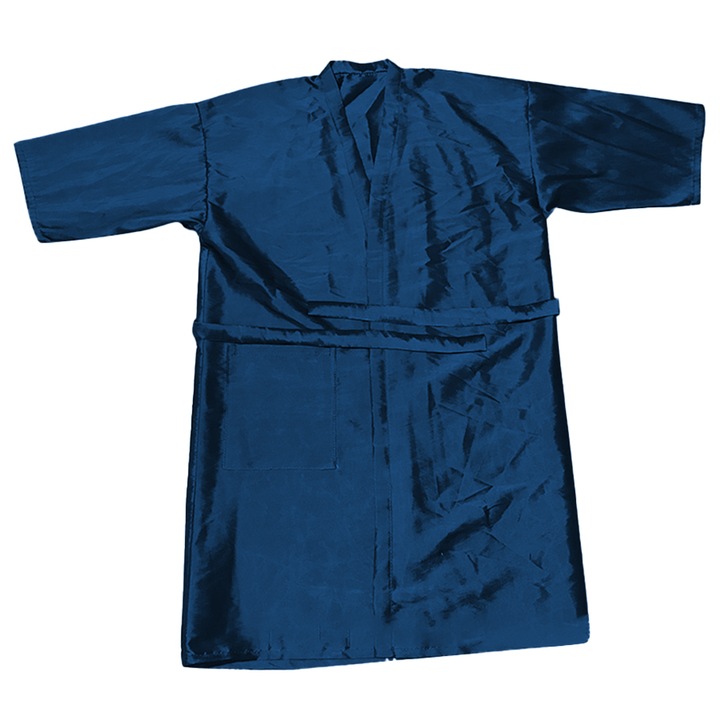 Halat client salon HERUSI kimono albastru reglabil