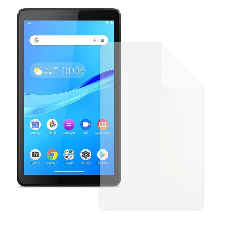 Силиконово фолио с висока разделителна способност за Lenovo Tab M7, COMMANDO TAB PROTECT, Anti-Shock, Устойчивост на надраскване, ултратънък, олеофобен слой, висока чувствителност, лесно нанасяне, прозрачен