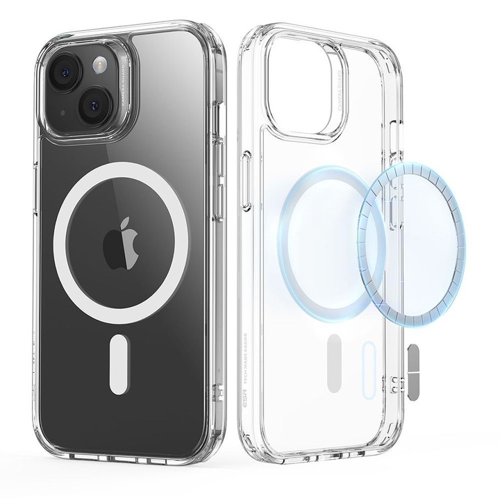 MagSafe ütésálló védőtok, Apple iPhone 16 Pro telefonhoz, polikarbonát, akril hátlap, TPU, ultra biztonságos kamera, optimális megoldás, átlátszó