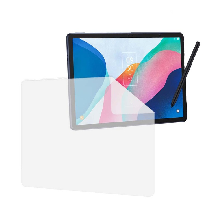 Folie Silicon High Definition pentru TCL NxtPaper 12 Pro, COMANDO TAB PROTECT, Anti-Soc, Rezistenta la zgarieturi, Ultra-subtire, Strat Oleofobic, Sensibilitate ridicata, Aplicare usoara, Transparent