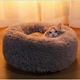Bed/ágy VarioShop, kutyáknak vagy macskáknak, párnázott, puha, kényelmes, meleg, strapabíró, vízálló, csúszásmentes talp, kerek kialakítás, emelt élek, könnyen tisztítható, 60 cm, szürke