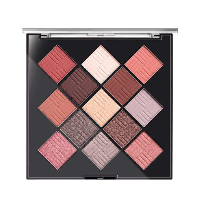 Paleta fard de pleoape 13 culori BSimone, satinata, 14.3g, pentru ochi