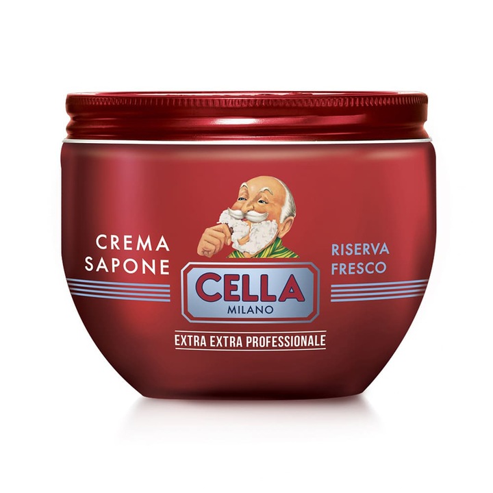 Crema de barbierit in bol Cella Professionale Riserva Fresco, 300 ml