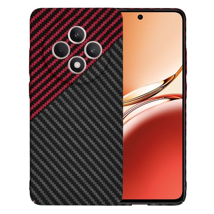 Калъф за Oppo Reno12 F 4G / Reno12 F 5G / Reno12 FS - Techsuit Carbonite FiberShell - Red Vortex