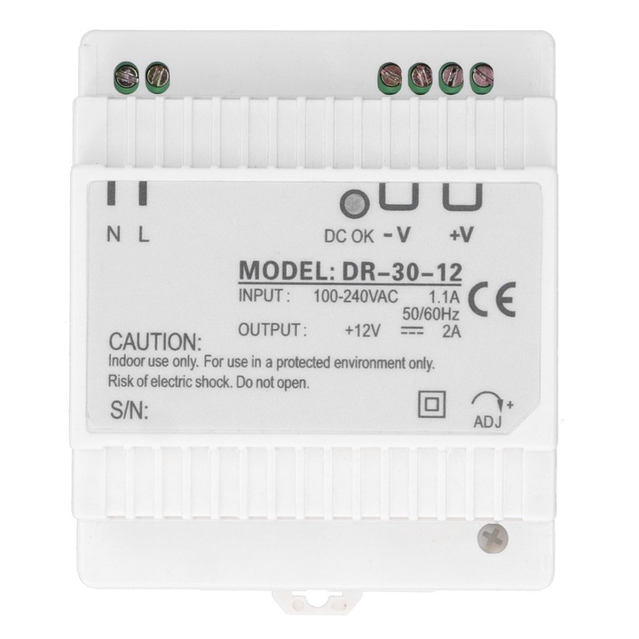 Comutator BERM Sursa de alimentare tip sina DIN, Enforose