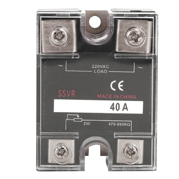 Regulator de tensiune in stare solida SSVR monofazat 470-560KΩ Sarcina 220VAC Consumabile electrice Enforose