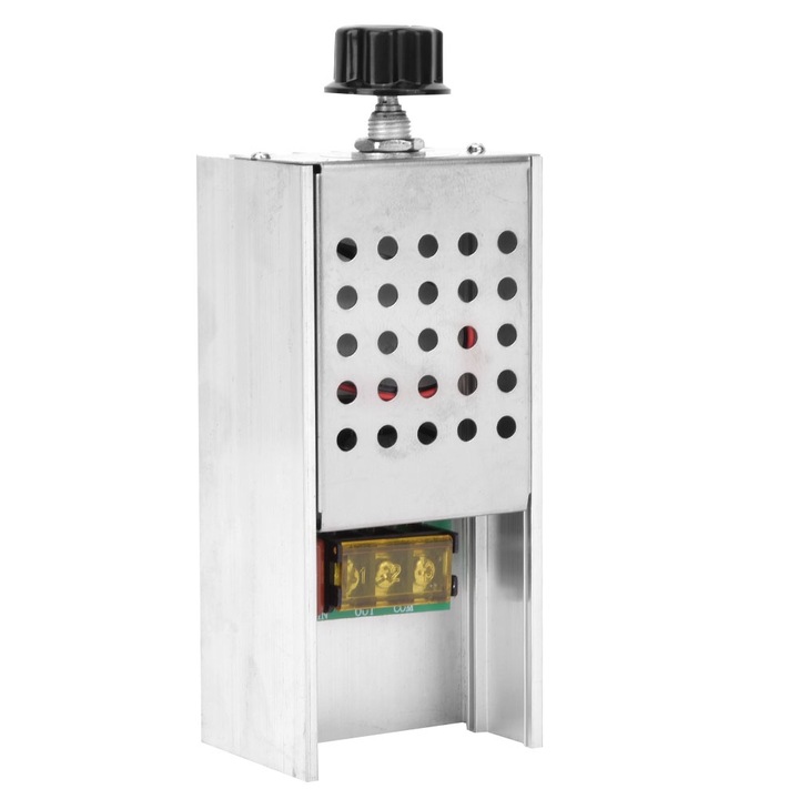 AC регулатор на напрежение 6000W, Enforose, 220V, корпус от алуминиева сплав, размери 15.3x6.1x4.8cm