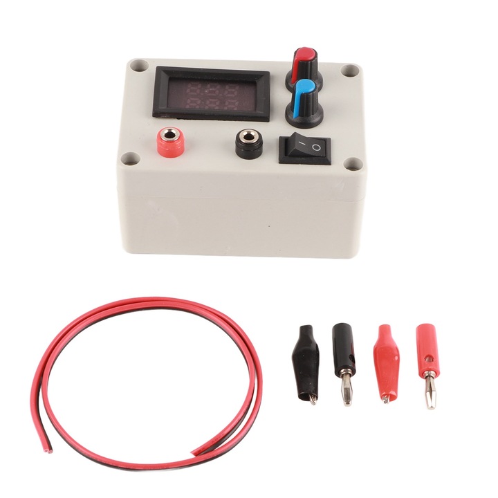 Enforose állítható teljesítményszabályzó, 5A, ABS, 2 vezetékkel és 4 csatlakozóval