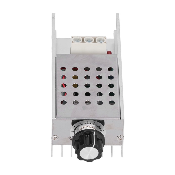 Regulator de tensiune, Enforose, 10000W, AC220V, carcasa din aliaj de aluminiu, pentru incarcaturi rezistive