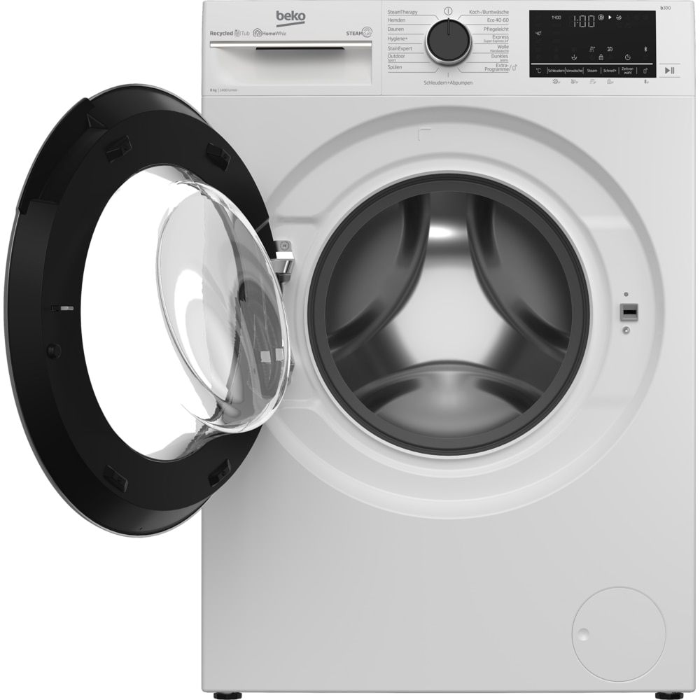 Masina de spalat rufe Beko B5WFU58415W, 8 kg, 1400 U