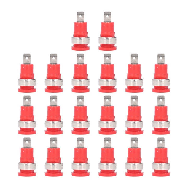 Set 20 bucati priza banana Enforose, 4 mm, conectivitate puternica, rezistenta la coroziune, performanta buna