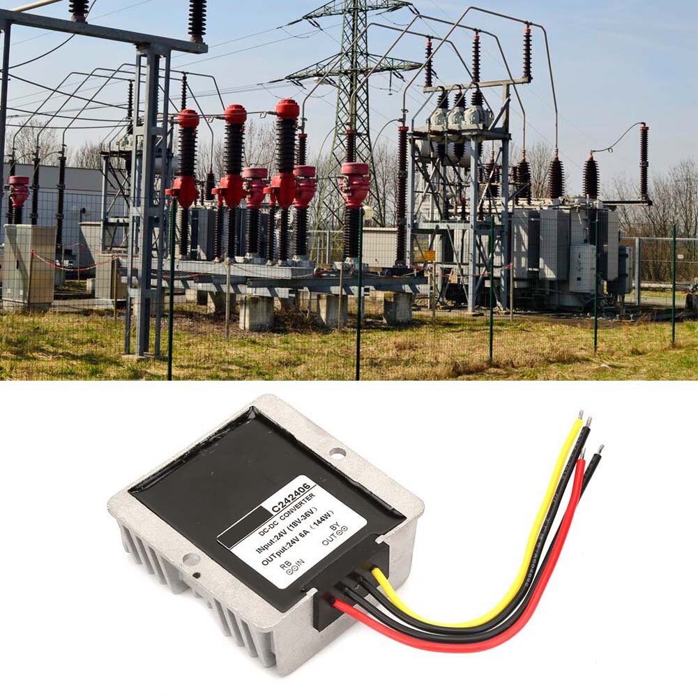 Convertor automat 18-36V la 24V, longziming, 6A, pentru