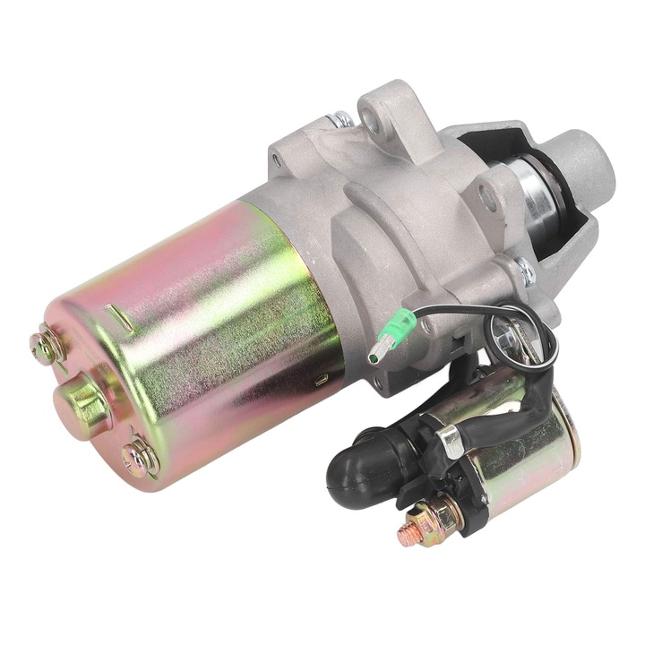 Indítómotor benzinmotorokhoz Mmgoqqt, öntöttvas/rozsdamentes acél, DC12V, 65mm
