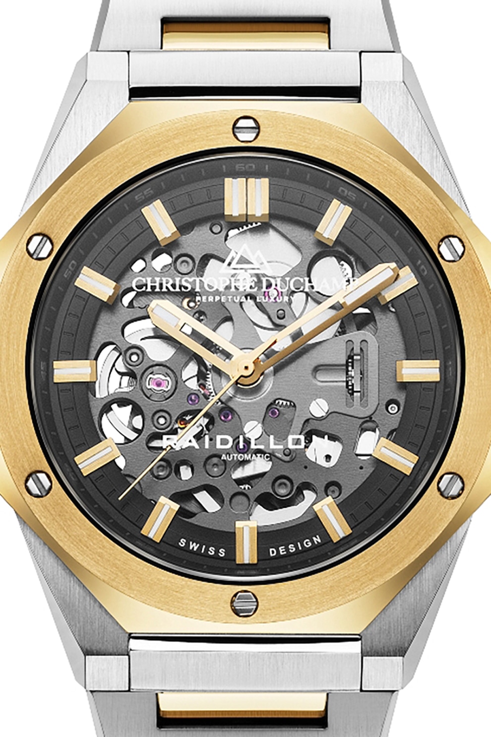 Christophe Duchamp, Ceas automatic unisex din otel inoxidabil, Negru