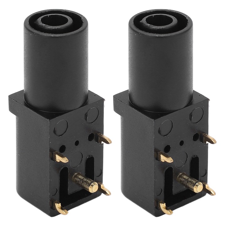 2 броя PCB панелен контакт, Enforose, 4 мм тип за запояване, добра електрическа проводимост, предпазен бананов контакт за тестване на напрежението на мултиметри