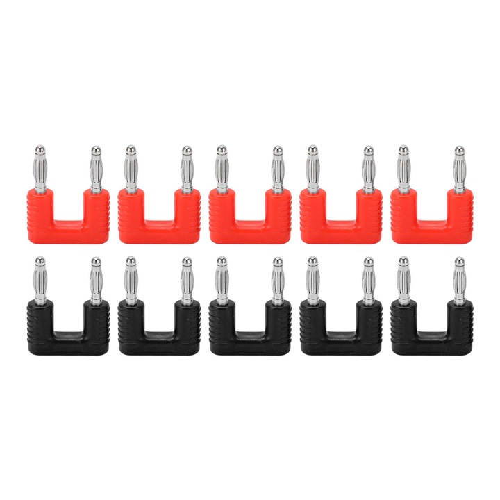 5 készlet J.20004, Kettős banándugó Professzionális 2-utas hangszóró, apa csatlakozó