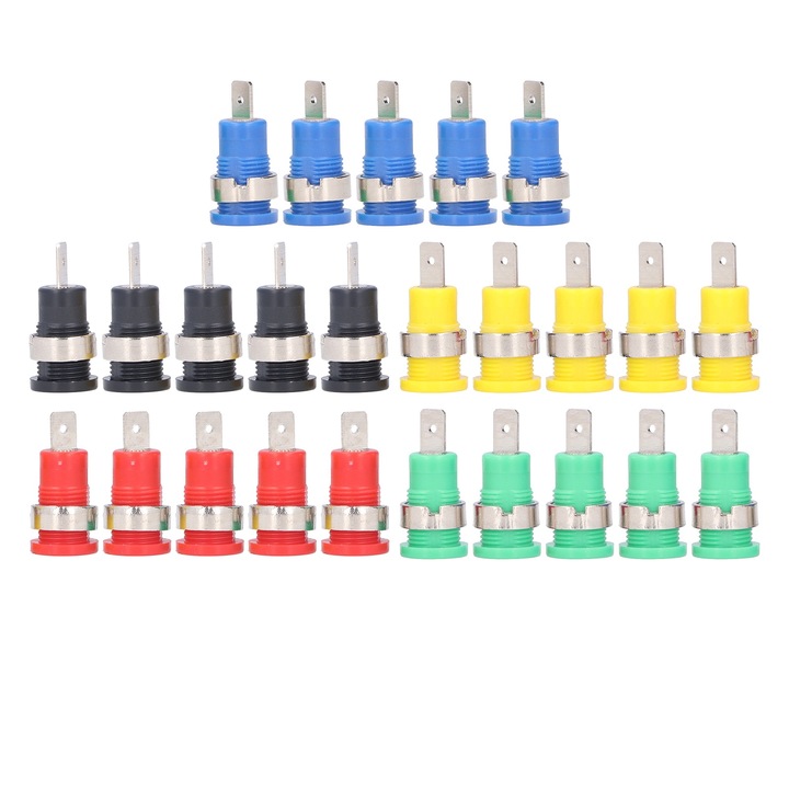 4 mm-es banándugó, nikkelezett sárgaréz biztonsági csatlakozó elektronikus hegesztőgépekhez, Enforose