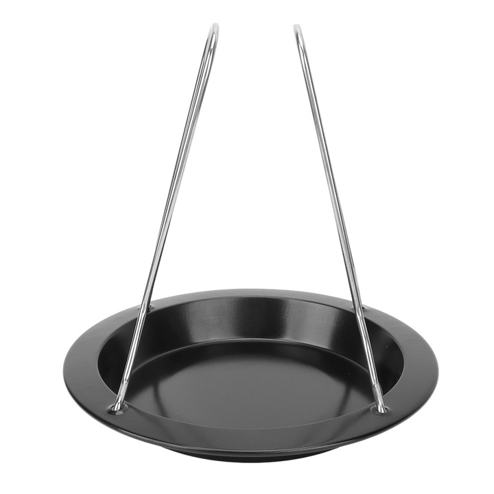 Tava de prajire portabila, Enforose, pentru exterior, camping, din otel inoxidabil.