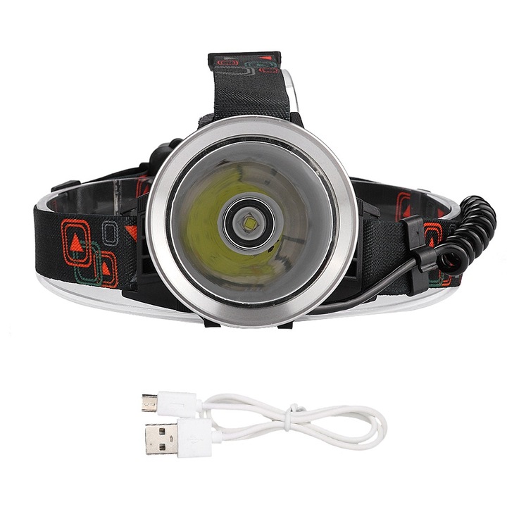 Челен фенер Jormftte, бял LED, 30W, регулируем дизайн, черен