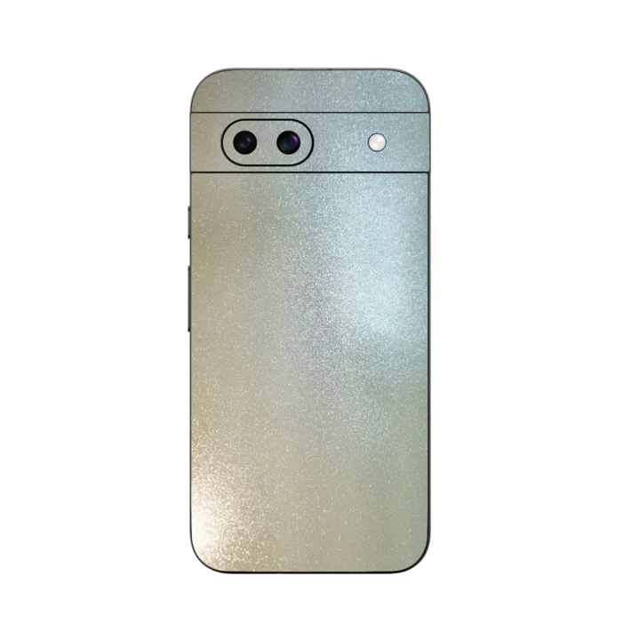ISkinz Folie for Google Pixel 8a – kristályfehér oldalsó, egyszerű vágás, teljes borítású, ragasztós bőr, hátlap védelem