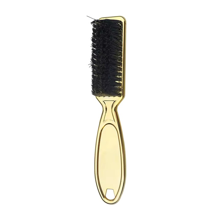 Perie Fade din plastic pentru curatat cutite masina de tuns, Plarths, gold