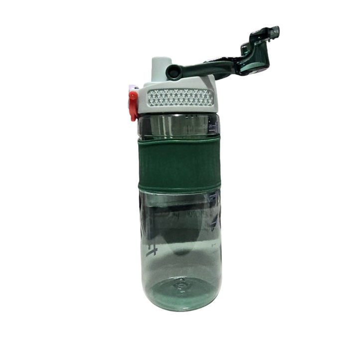Sticla portabila apa din plastic 720 ml, Verde/Multicolor