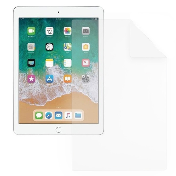 Фолио за Apple iPad 9.7 6th Gen (2018), COMMANDO TAB PROTECT, Anti-Shock, Устойчивост на надраскване, ултратънък, олеофобен слой, висока чувствителност, лесно нанасяне, прозрачен