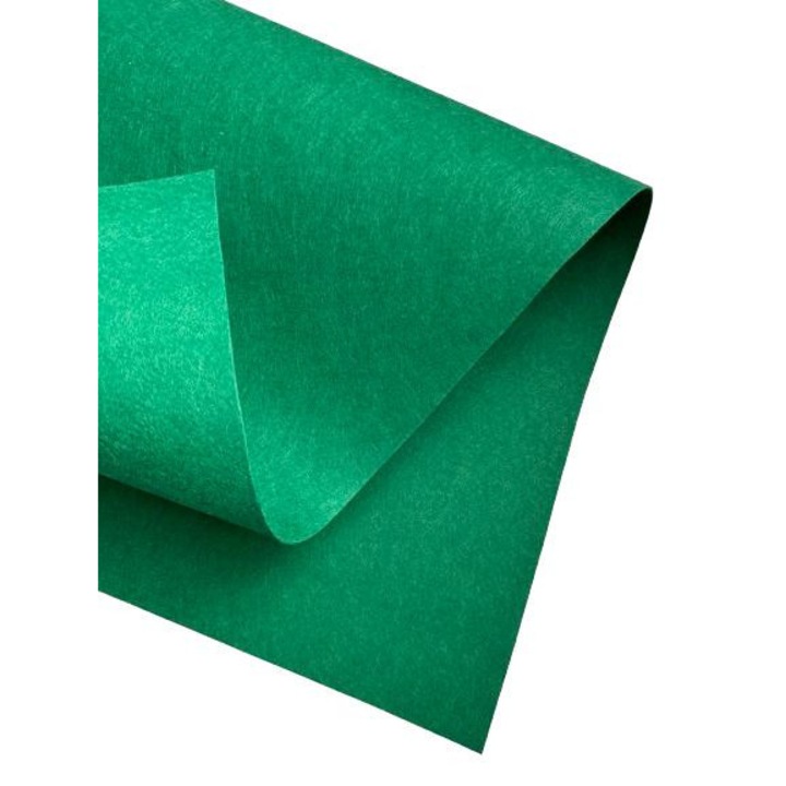Fetru rigid 2mm 50X100cm, verde inchis