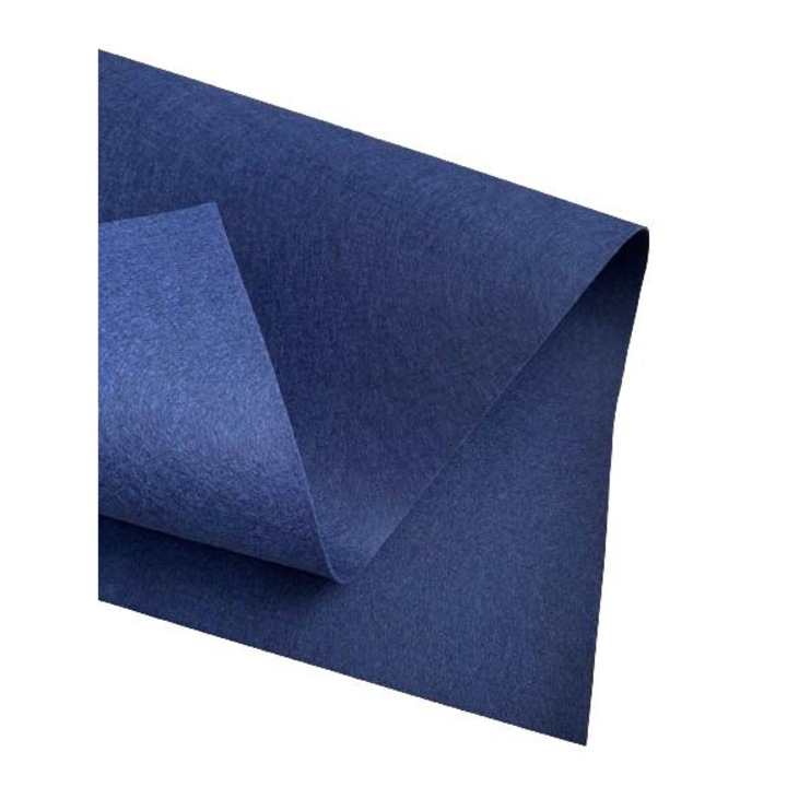 Fetru rigid 2mm 50X50cm, albastru marin