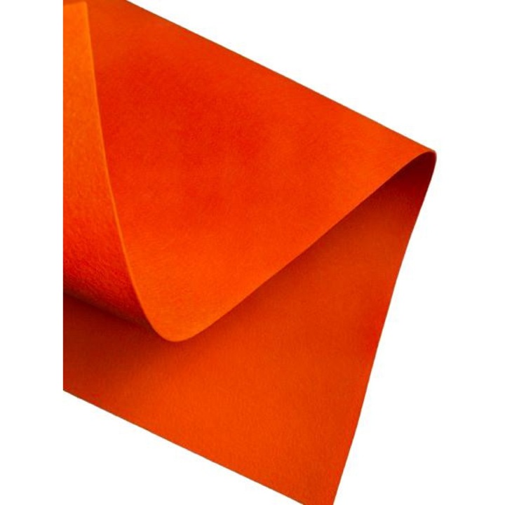 Fetru rigid 2mm 100X100cm, portocaliu